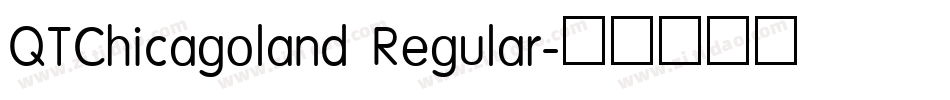 QTChicagoland Regular字体转换